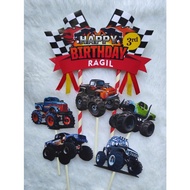 Monster Truck Cake Topper / Monster Truck Cake Topper / Cake Decoration