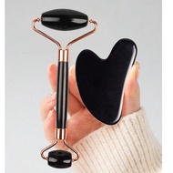 2pcs Face Scraping Massage Tools, Includes 1pc Double-Head Massage Roller And 1pc Heart-Shaped Scrap