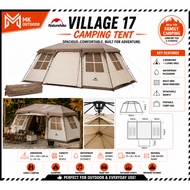 NATUREHIKE Village 17 Camping Luxury Tent 6-8 Person Large Space Automatic Tent Portable Waterproof 