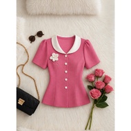 Short-sleeve FLOWER DRESS B77