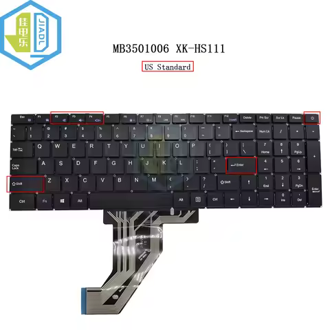 US English Notebook Keyboard For DERE R9 Pro MB3501006 XK-HS111 Laptop PC Parts Keyboards/Teclado Ve