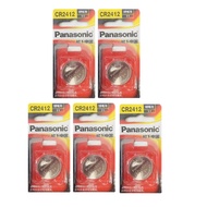 [SG] Panasonic CR2412 Lithium Cell Button Battery Retail Pack (5 Pieces)