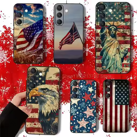 Flag U-USA A-America COOL Phone Case For Samsung S22,S24,S25,S23,S20,S30,S21,Ultra,Plus,5G,Fe,Lite s