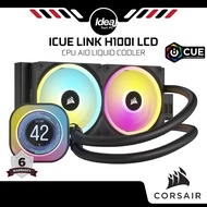 CORSAIR iCUE LINK H100i LCD | Black | AIO Liquid CPU Cooler