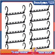 【BM】Sturdy Plastic Space Saving Hangers Cascading Hanger Organizer Pack of 12 Closet Space Saver Multifunctional Hangers