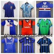 liverpool jersey baju jersey lelaki Jersi seragam bola sepak siri retro Liverpool Rangers Manchester