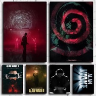 A-Alan Wake 2 Horror Game Poster  Mural Painting  Living Room Home HD Decor Gift Office Bedroom Wall