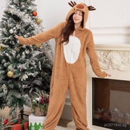 Elk Pajamas Christmas Khaki Christmas Animal Costume Loose Fit Christmas Costume Reindeer Elk 8ZIL