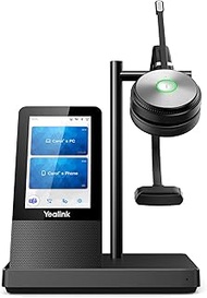 Yealink WH66 Wireless Headset Bluetooth Headset with Microphone Zoom Teams Certified DECT Headset for Office VoIP Phone IP Phone Teams Phone Workstation for UC Communication