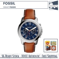 Fossil Grant Chronograph Leather Strap Men Watch