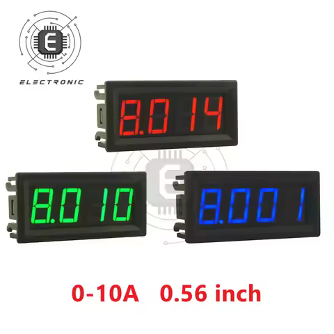 0.56 inch 4 Digits LCD Digital Display Ammeter Current tester 0.000A-10.00A Current Measurement Tool