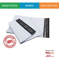 Parcel Plastic Courier Bag A2 Flyer. 🔥 TERMURAH 🔥 Color White Heavy Duty Strong. Ship Setiap Hari (1