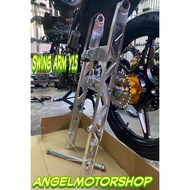SWING ARM ALLOY CNC FORGED YAMAHA Y15 V1 V2 / Y15ZR ( DESIGN HYPERTECH ] [ + 2 INCI ]SILVER