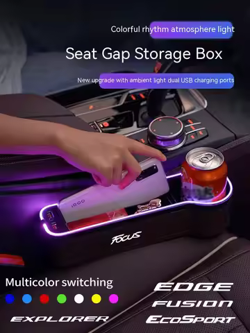 For Ford ST Focus Fusion Mondeo Edge Explorer Kuga Ecosport Escape Car LED 7 Colors Adjustable Seat 
