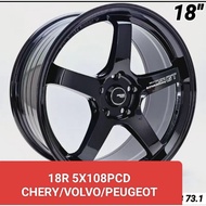 NEW SPORT RIM 18 INCH RM2280 4PC 5X108 PCD VOLVO CHERY OMODA TIGGO 7 408 508 5008 (KENA BELI 2KALI 1