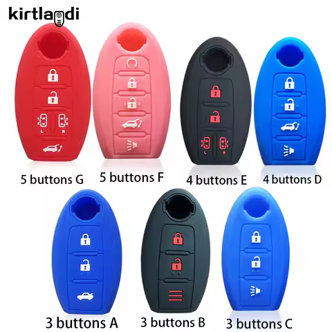 3 4 5buttons Remote Control Key Case Fob for Nissan X-Trail 32 Serena Leaf Cube Qashqai Kicks Rog Pa