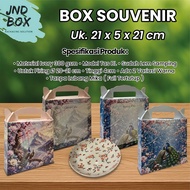 Souvenir Plate Box Size 21 x 5 x 21 Full Covered Without Window, Thick Paper