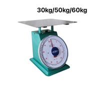 EHC 30kg 50kg 60kg Heavy-Duty Commercial Mechanical Manual Analog Weighing Spring Scale With Flat Pan Timbang Kilo Pasar