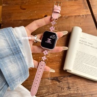 KVZUVUU | Dây Đeo Đồng Hồ Apple Watch Tương Thích Da & Kim Loại dành cho Phụ Nữ