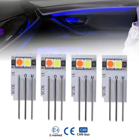 4/10PCs LED Door Panel Ambient Lights For BMW 2 3 4 5 7 Series F48 X1 F82 F83 M4 F45 F46 F30 F31 F34