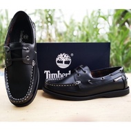 [READY STOCKS] LOAFER TIMBERLAND FULL ALL BLACK SHOES NEW