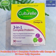 15% Sale!!!EXP:03/2026 โปรไบโอติก โอเมก้า 3  Probiotics 10 Billion CFUs 3-in-1 Complete Probiotic wi