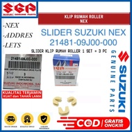 SLIDER SLIDE PIECE SET ROLLER HOUSE CLIP SUZUKI NEX 1 2 CARBON FI ADDRESS LETS 110 CONTENTS 3 PCS 21
