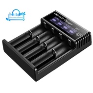 New USB LCD Battery Smart Charger 4 Slots Dual for 18650 3.7V Rechargeable Lithium Battery for 1.2V 