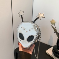 [Ready Stock] New Style Diagonal Bag 2025 Flow Fashion Alien Shoulder Bag Mini Bag WJG