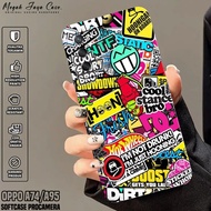 Softcase Oppo A74 / A95 4G - Case Oppo A95hp / A74 4G GRAFF Motif - Silicone Oppo A95hp - Oppo A74hp
