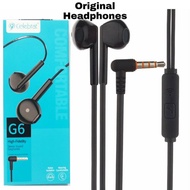 Original Celebrat G6 Earphone Super Bass Flat Wire 3.5mm