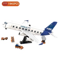 Compatible with LEGO MOC sáng tạo công nghệ cao thành phố máy bay A380 mô hình khối trẻ em DIY đồ ch