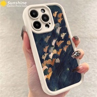 For Infinix Hot 40 Pro Smart 8 7 40i 30i 30 Play Tecno Spark GO 2024 Spark 20C 20 Pro Camon 20 Pro Note 30 G96 Matte Shockproof Cartoon Oil Painting Rabbit Soft Phone Case
