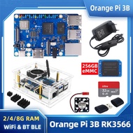 Orange Pi 3B 2/4/8 GB RAM DDR4 RK3566 WiFi Bluetooth BLE SBC Optional 256GB EMMC TF Card Case Fan He