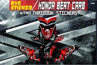 Decals Sticker Motorcycle Decals for Honda Beat 110 Carburator type027