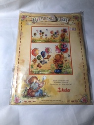 正版 英國 Anchor Rambling Ted Numbers Sampler cross stitch kit 十字繡材料包