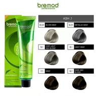 BREMOD hair color (ASH SERIES: ash blonde, ash grey, gray, metallic gray)