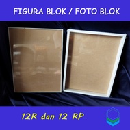 Frame Block/ Picture Block Photo Block 12R (30x40cm)/12RP (30x45cm) Minimalist Frame Without Glass B