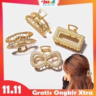 MALL Korean Hair Clip Accessories Women's Fashion Beautiful Cute Premium Gold Metal Hair Clips JPT06