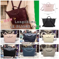 2️⃣星期到貨‼️ 🟨✨新款Longchamp Le Pliage Cuir  小羊皮背包｜6色