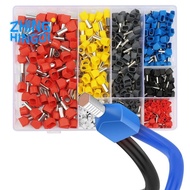 750pcs Twin Wire Ferrules Kit Wire Terminal Ferrules Crimp Connector Twin Ferrules Dual Bootlace Fer