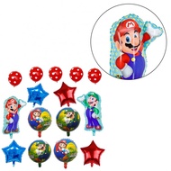 Weloves |Vibrant Mario Character Aluminum Film Balloon for Birthday Party Decor