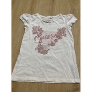 Tshirt guess girl kids white size 5