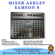 MIXER ASHLEY SAMSON8 8CHANNEL BLUETHOOTH mixer ashley samson 8 8