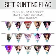 GARLAND Izone Bunting Flag Wall Hanging IZ*ONE Eunbi Sakura Hyewon Yena Chaeyeon Chaewon Minju Nako 