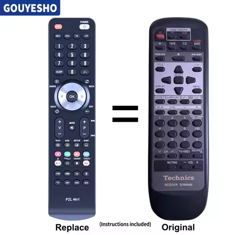 New Remote Control EUR646489 for Technics SAG78 SADX830 SCS3250 SA-AX530