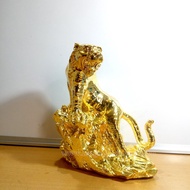 Feng shui bronze tiger statue 22cm high, nano plated, feng shui statue, bronze tiger statue, nano go