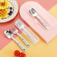 Children's Cutlery Set / stainless steel children's fork spoon / Children's Spoon SUS 304 d-7