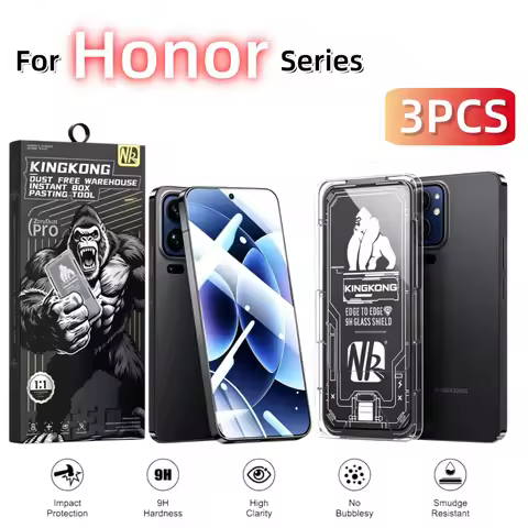 3Pcs 9H Tempered Glass Screen Protector for HONOR Magic 8 7 400 200 Lite X9C X8A X8B X8C X7A X7C X7D