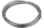 uxcell 1/8"(3mm) 304 Stainless Steel Cable Wire Rope 7x7 Strands Core 50ft (15M) Aircraft Wire for C